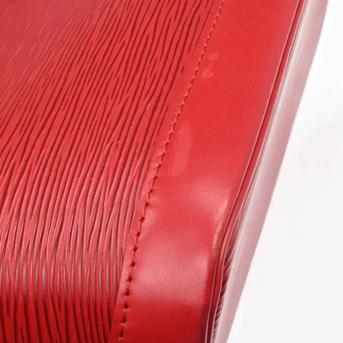 Louis Vuitton Alma Epi, Red, Leather, Handbag