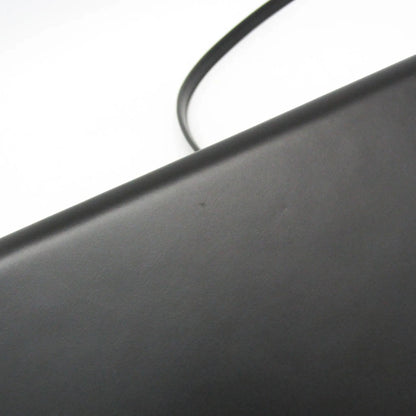 Salvatore Ferragamo Gancini Leather, Black, Leather, Shoulder Bag