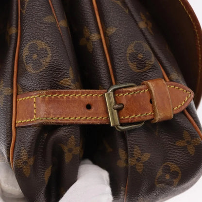 Louis Vuitton Saumur Monogram, Brown, Canvas, Shoulder Bag
