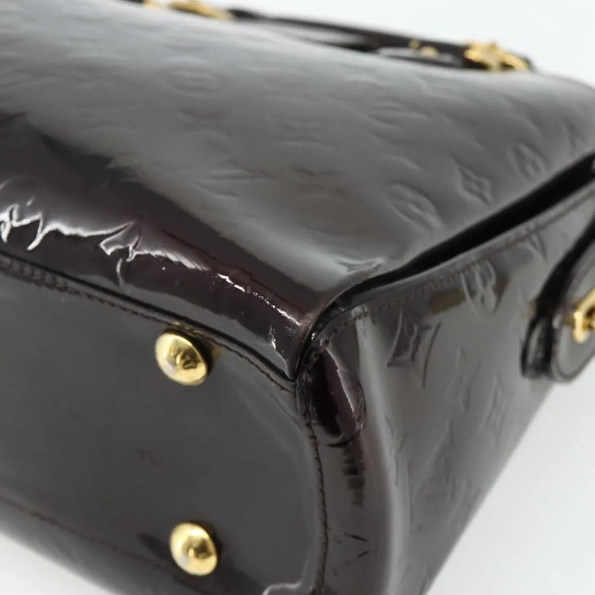 Louis Vuitton Melrose Avenue Monogram Vernis, Burgundy, Patent Leather, Handbag