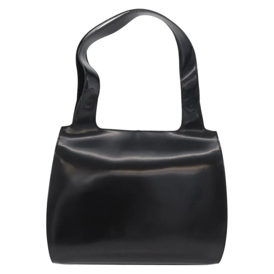 Salvatore Ferragamo Gancini Tote Patent leather, Black, Patent Leather, Tote Bag