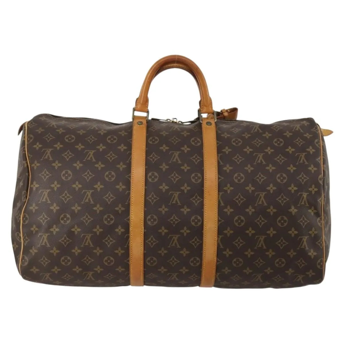 Louis Vuitton Keepall Canvas, Brown, Canvas, Travel Bag