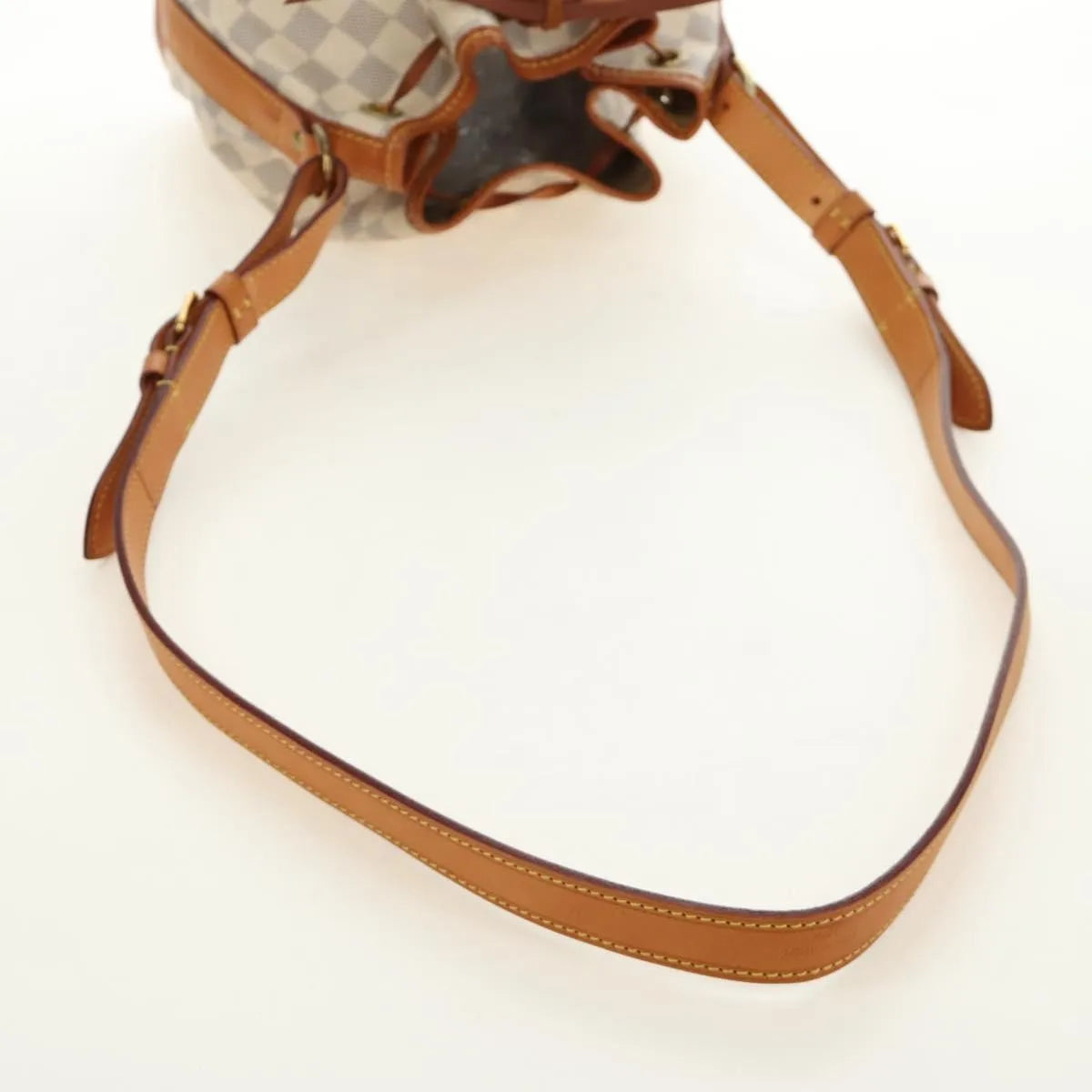 Louis Vuitton Noe Damier, White, Canvas, Shoulder Bag