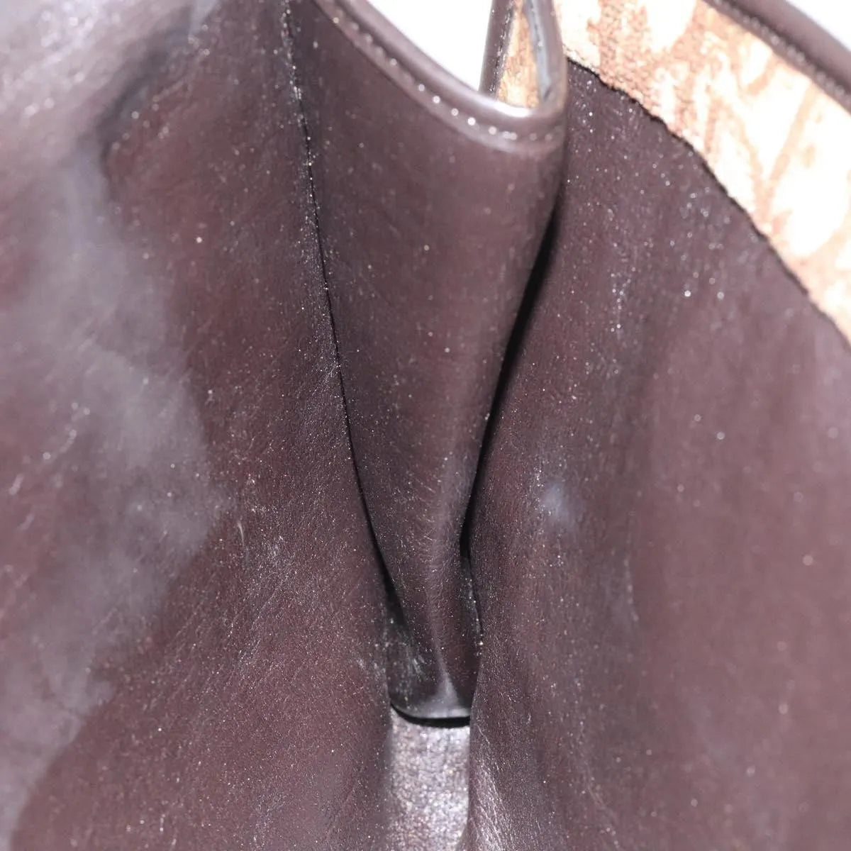 Christian Dior Vintage Trotter Flap Canvas, Brown, Canvas, Shoulder Bag