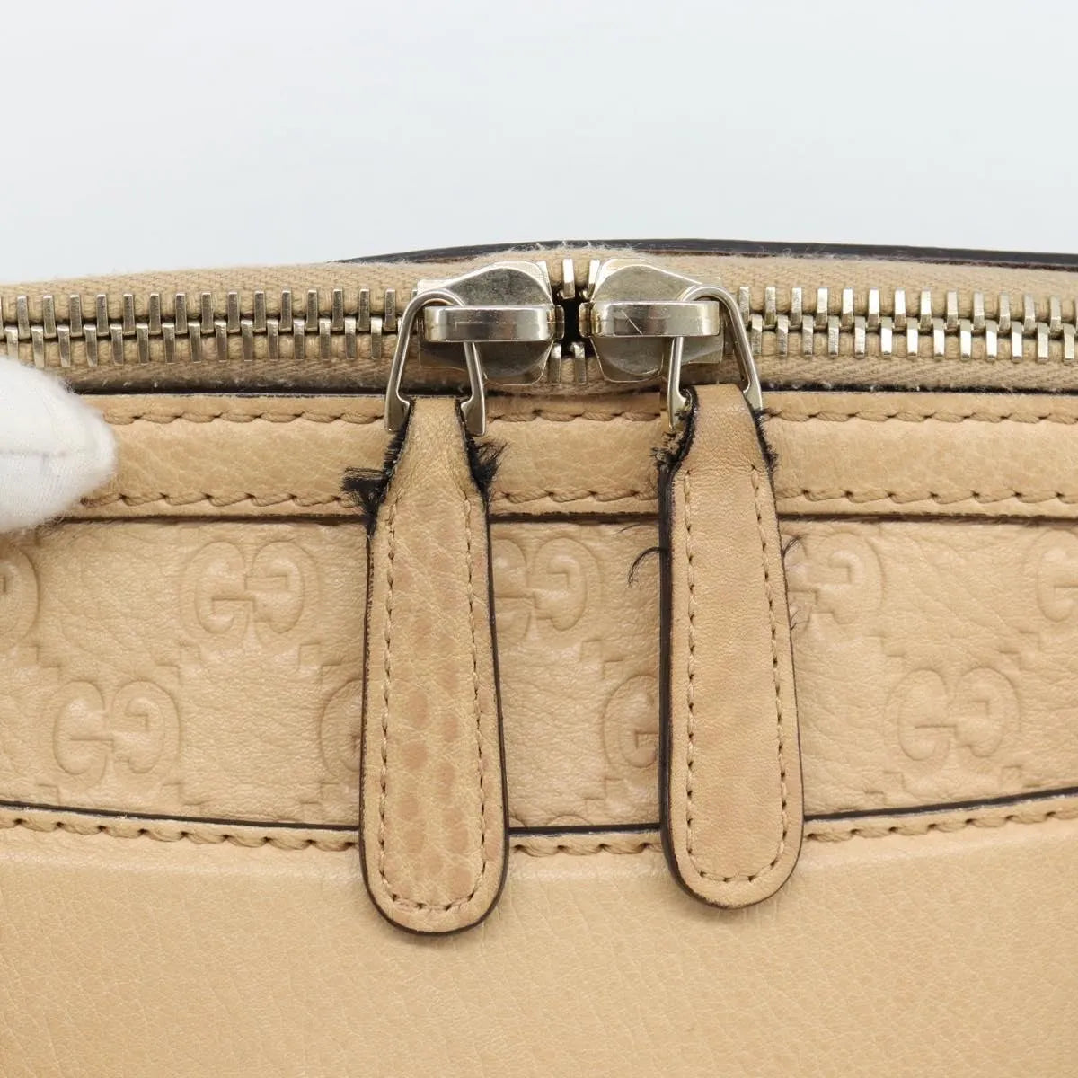 Gucci New Pelham Tote Guccissima Leather, Beige, Leather, Handbag