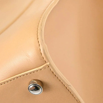 Cartier Cabochon Leather, Beige, Leather, Handbag