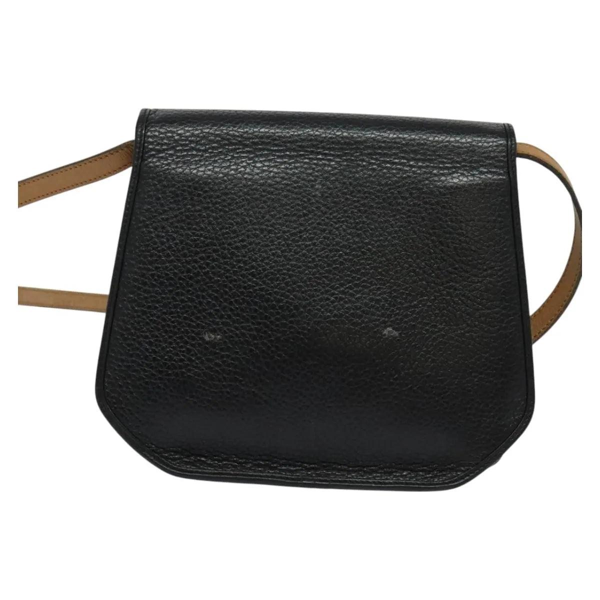 Christian Dior Vintage CD Flap Leather, Black, Leather, Shoulder Bag