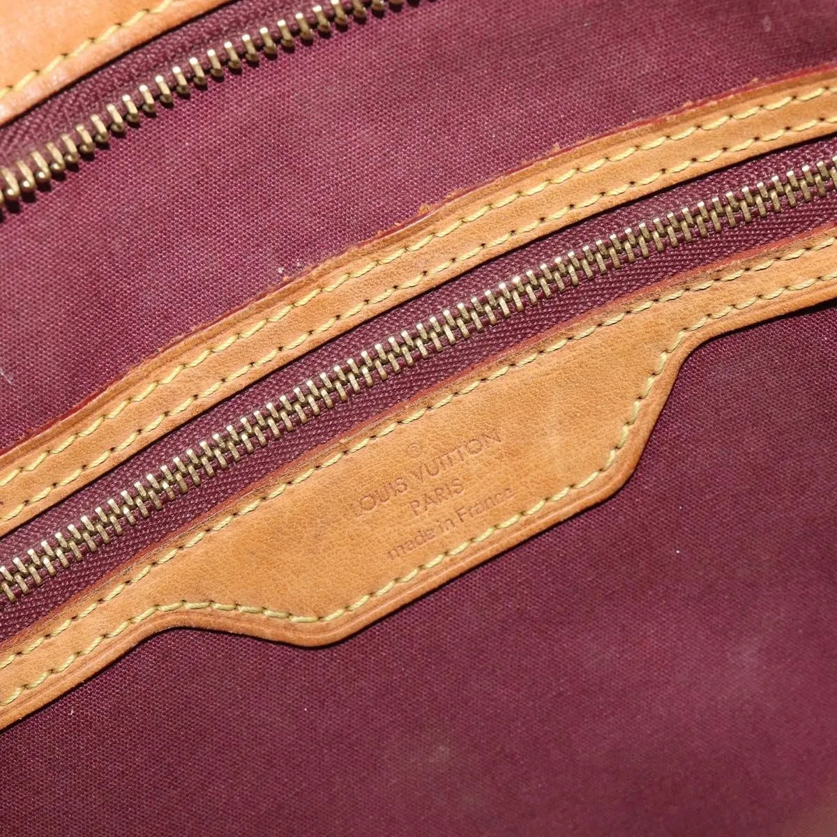 Louis Vuitton Brea Monogram Vernis, Burgundy, Patent Leather, Handbag