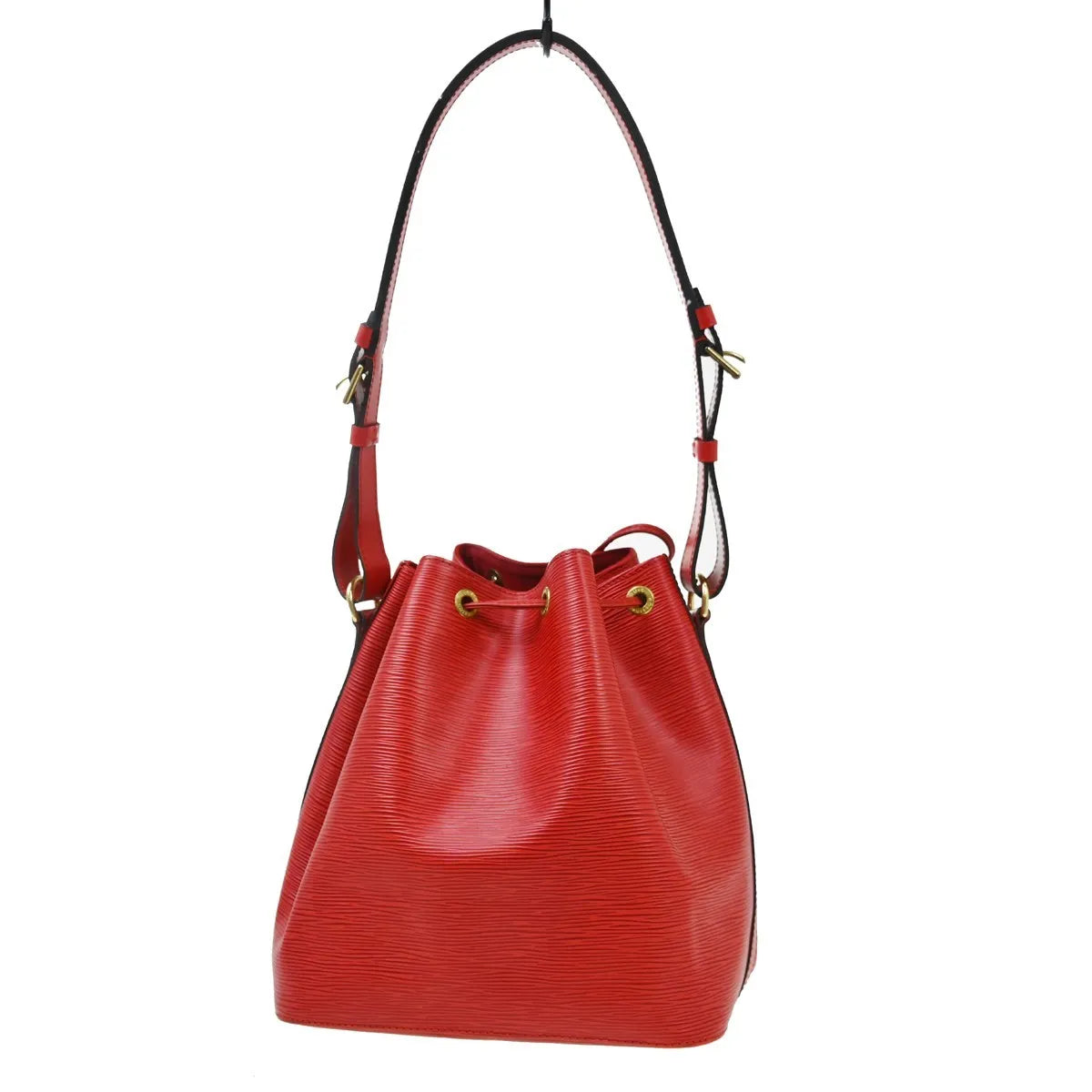 Louis Vuitton Petit Noe Epi Leather, Red, Leather, Shoulder Bag