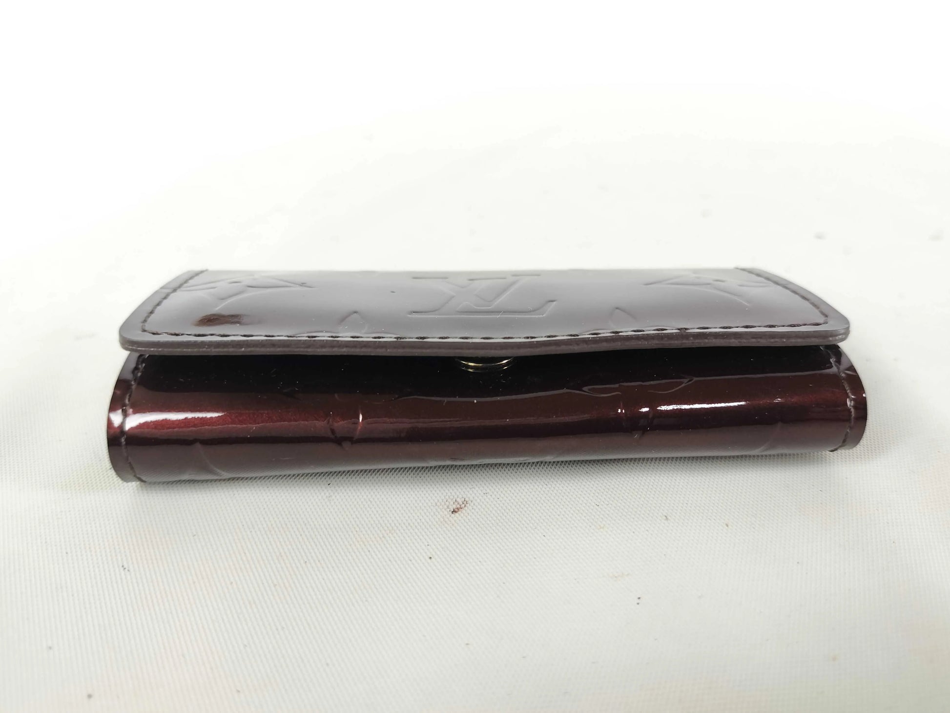 Louis Vuitton Multiclés 4 Cuir verni, Burgundy, Patent Leather, Wallet