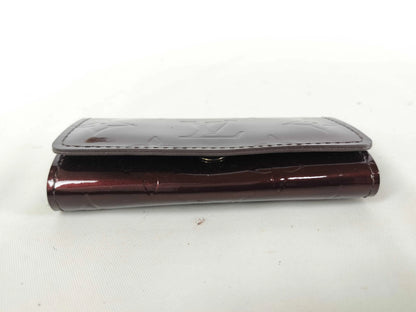 Louis Vuitton Multiclés 4 Cuir verni, Burgundy, Patent Leather, Wallet
