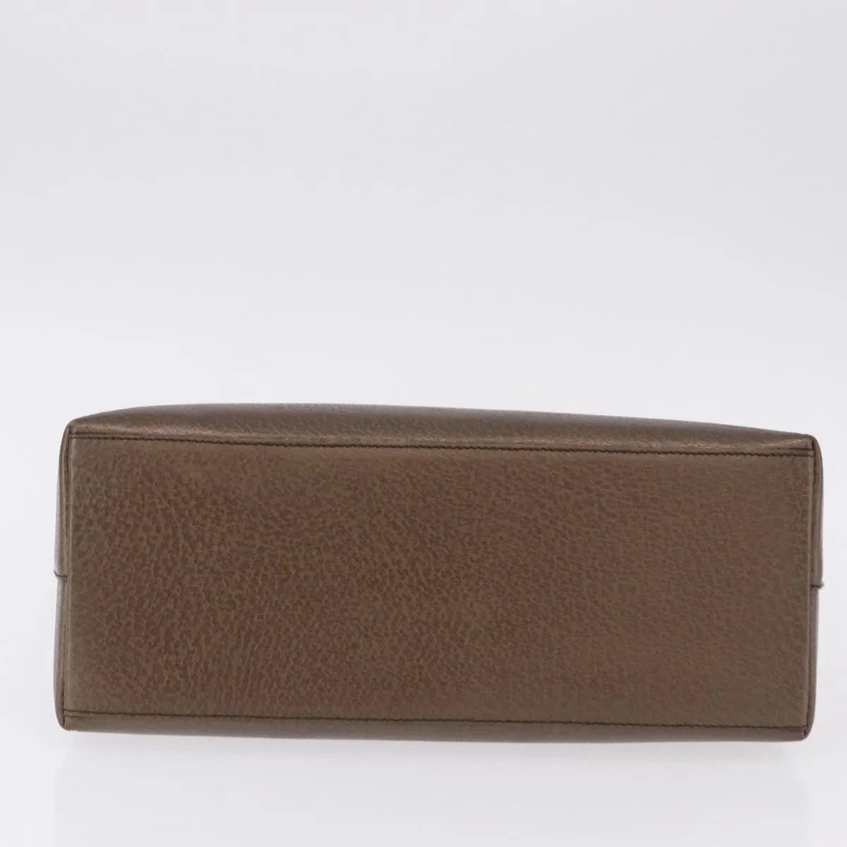 Gucci Vintage Bamboo Handle Leather, Brown, Leather, Handbag