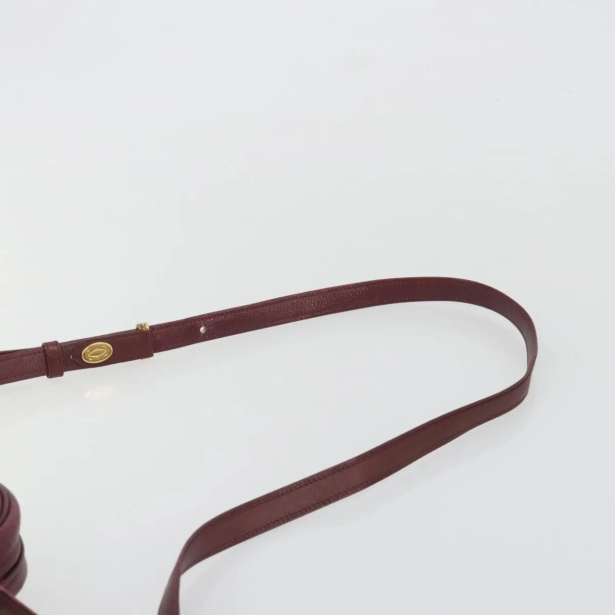 Cartier Tasseled Must de Cartier Leather, Burgundy, Leather, Shoulder Bag