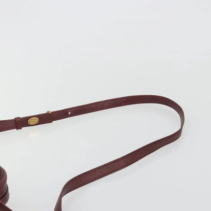 Cartier Tasseled Must de Cartier Leather, Burgundy, Leather, Shoulder Bag