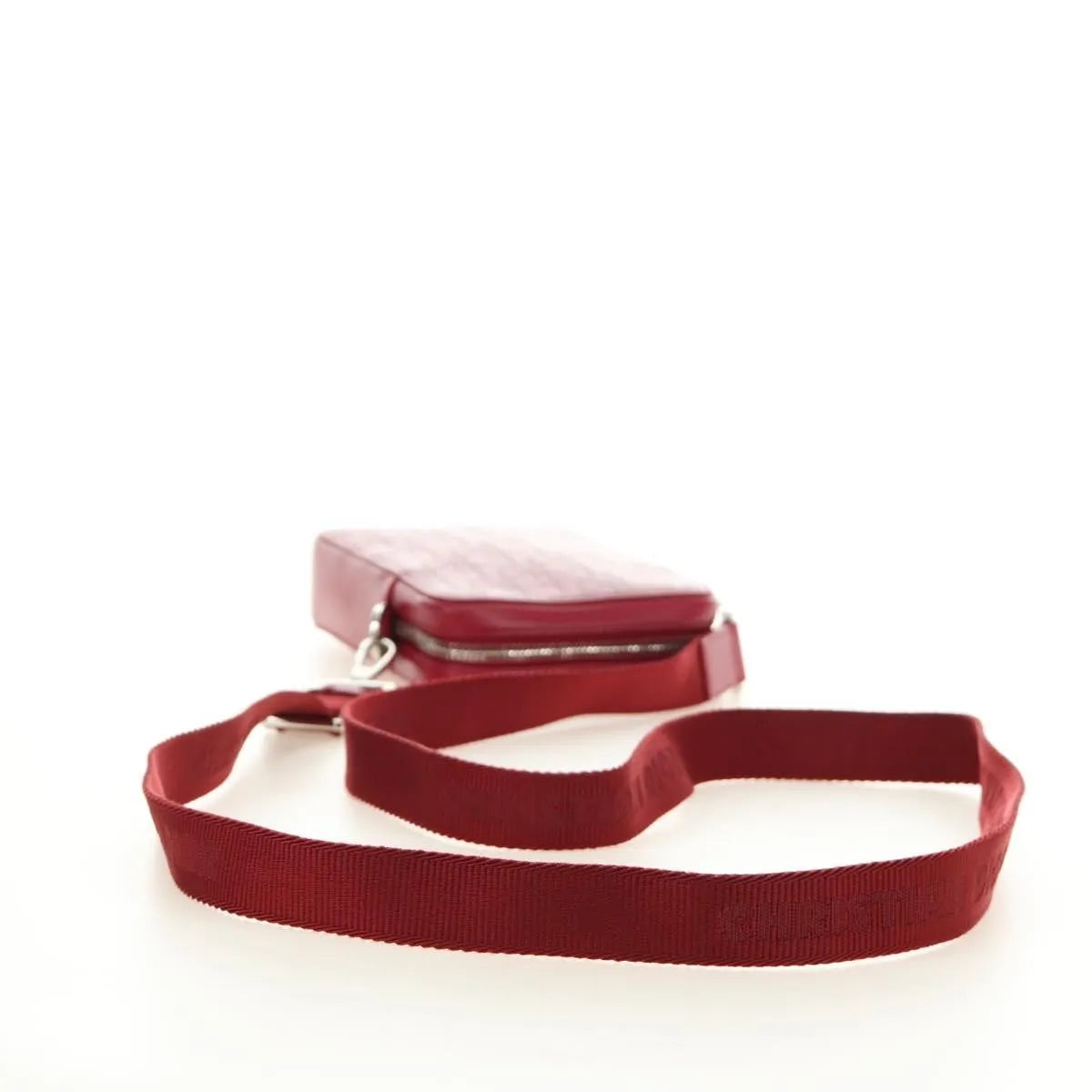 Christian Dior World Tour Zip Messenger Oblique Galaxy Leather, Red, Canvas, Shoulder Bag