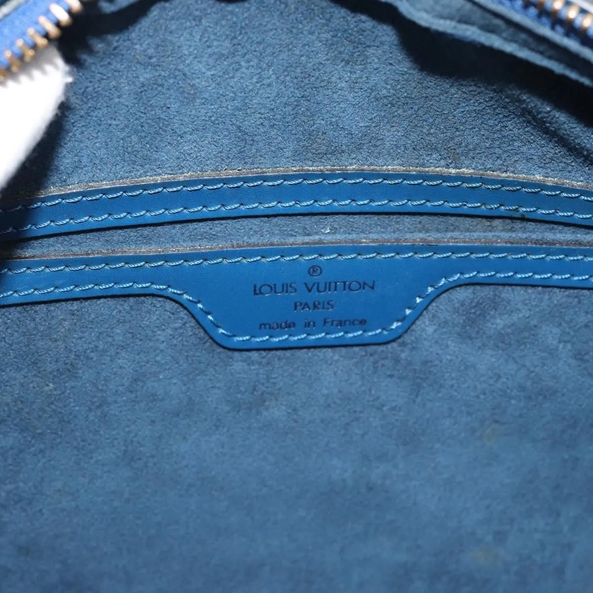 Louis Vuitton Soufflot Epi Leather, Blue, Leather, Handbag