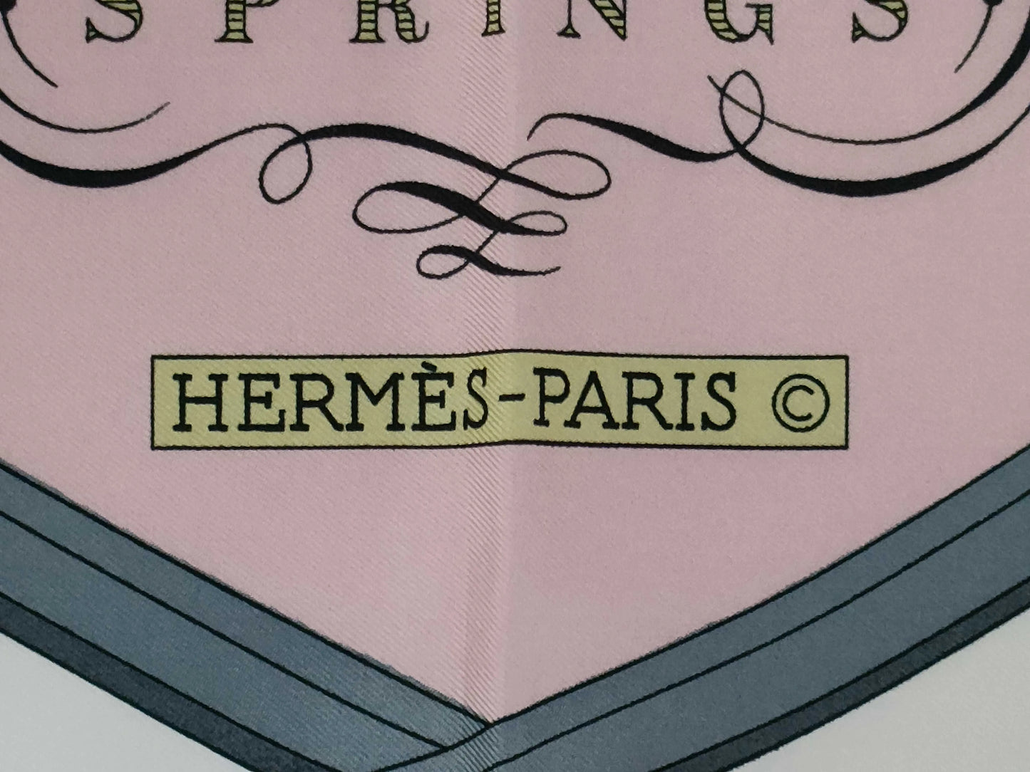 Hermes Carré 90 Silk multicolor, Pink, Silk, Scarf