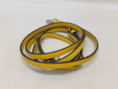 Fendi Baguette Leather, Yellow, Leather, Shoulder Bag