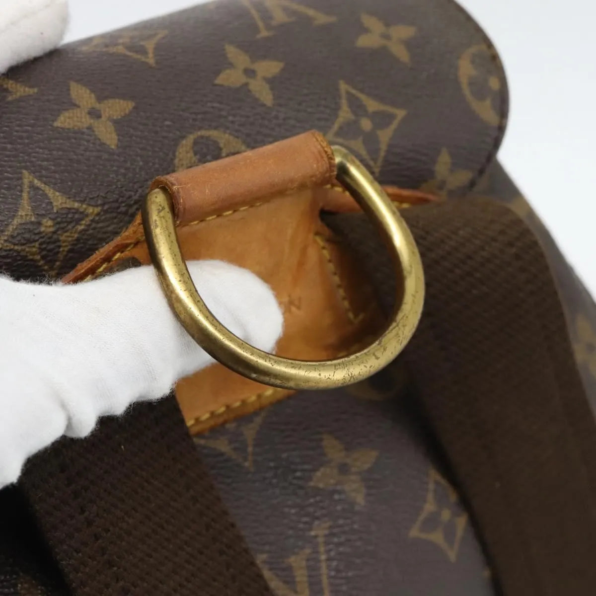 Louis Vuitton Vintage Montsouris Monogram Canvas, Brown, Canvas, Backpack