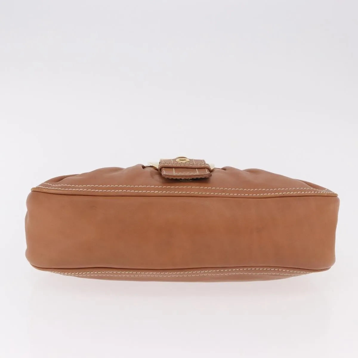 Celine Biker Boogie Satchel Leather, Brown, Leather, Shoulder Bag