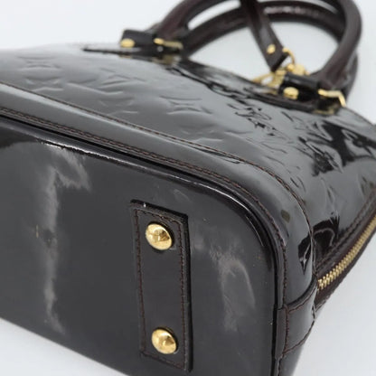 Louis Vuitton Alma Patent Leather, Brown, Patent Leather, Handbag