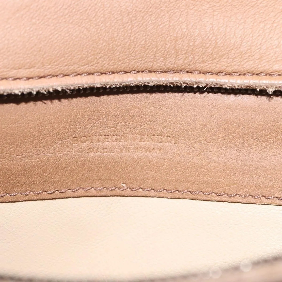 Bottega Veneta Vintage Front Pocket Waist Leather, Brown, Leather, Clutch