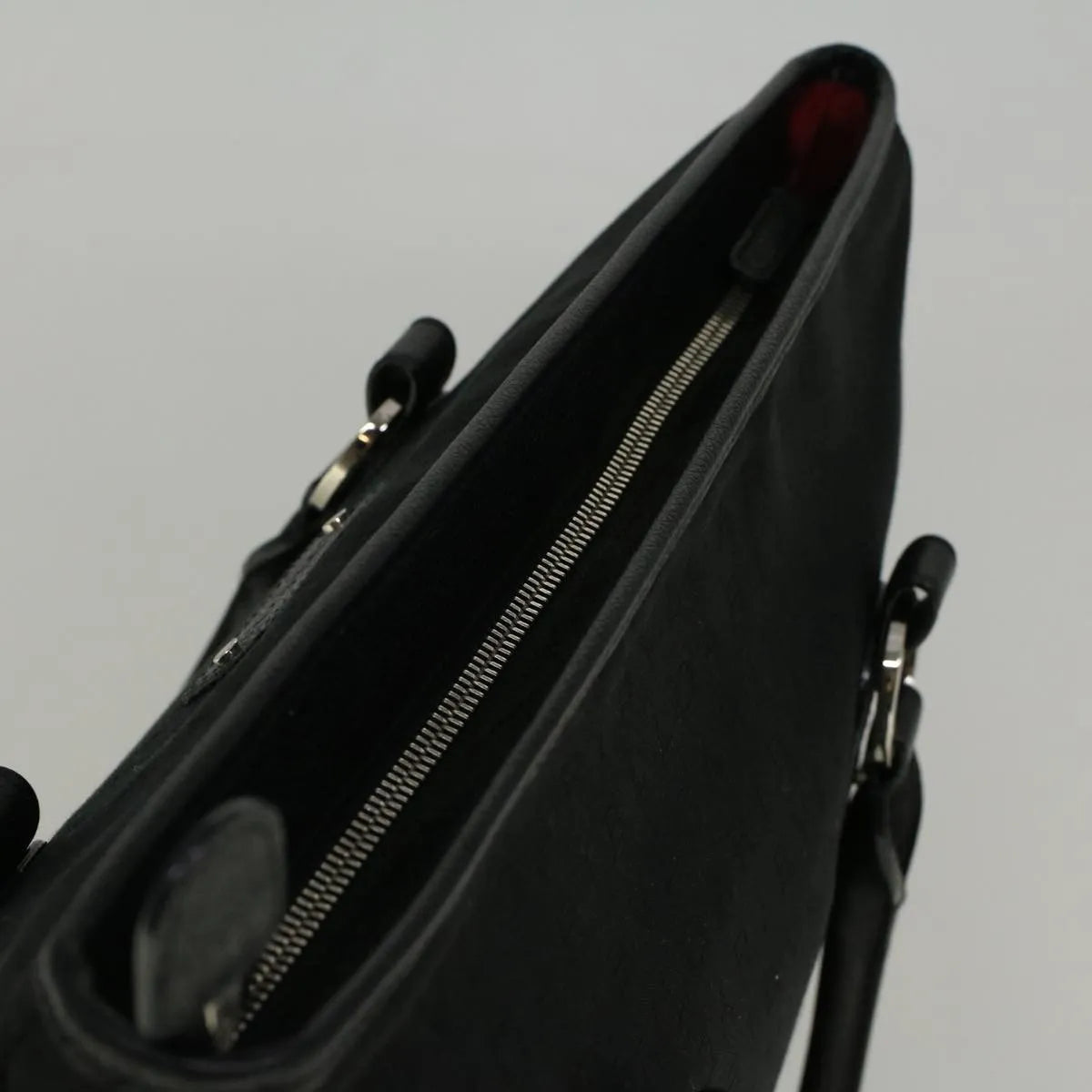 Bvlgari Vintage Canvas, Black, Canvas, Tote Bag