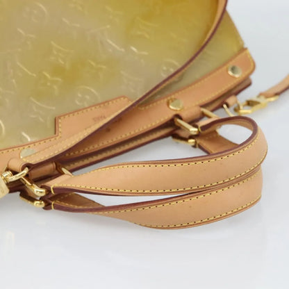 Louis Vuitton Brea Monogram Vernis, Beige, Patent Leather, Handbag