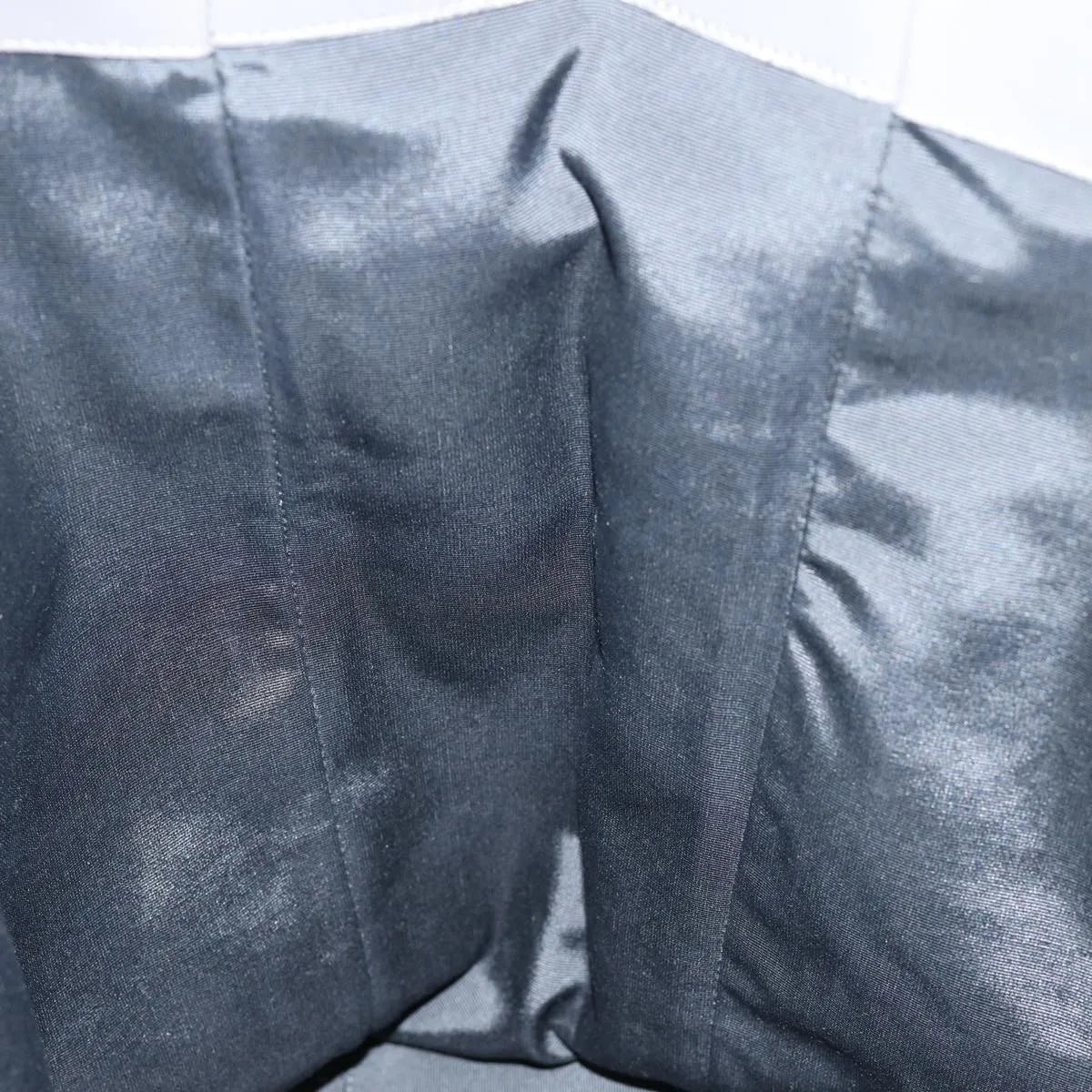 Saint Laurent Reversible North South Shopper Tote Leather, Gray, Leather, Tote Bag
