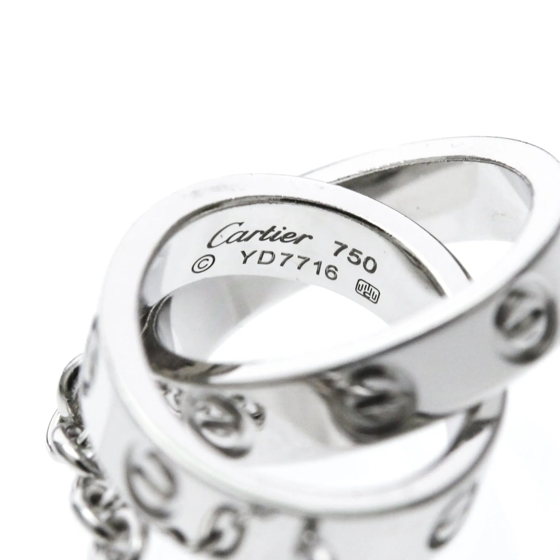 Cartier Love Interlocking 18K White Gold, Silver, White Gold, Bracelet