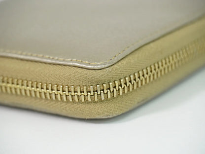 Gucci Bamboo Tassel Zip Leather, Gold, Leather, Wallet