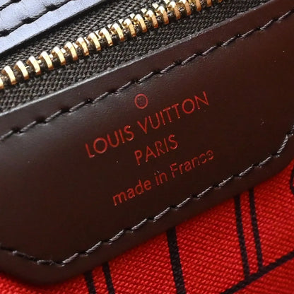 Louis Vuitton Neverfull Damier, Brown, Canvas, Tote Bag