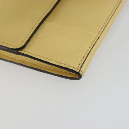 Chloe Marcie Continental Leather, Yellow, Leather, Wallet