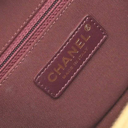 Chanel Coco Boy Camera Quilted Leather, Gold, Leather, Shoulder Bag