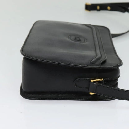 Gucci Vintage Leather, Black, Leather, Shoulder Bag