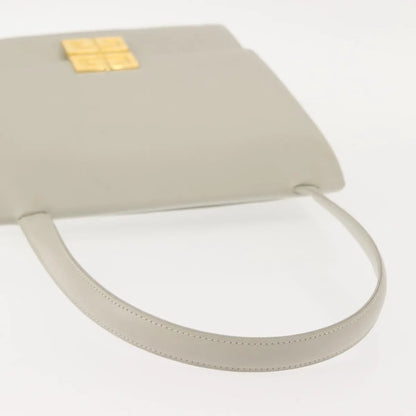 Givenchy Vintage 4G Leather, Gray, Leather, Shoulder Bag