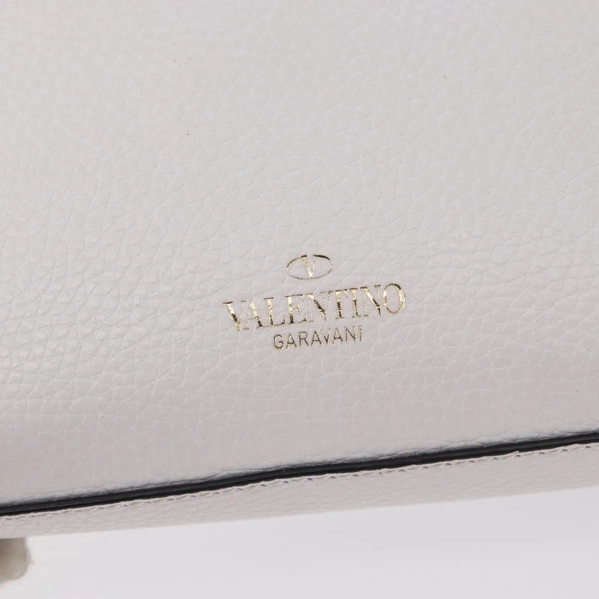 Valentino Garavani Rockstud Flip Lock Flap Leather, White_gold, Leather, Shoulder Bag