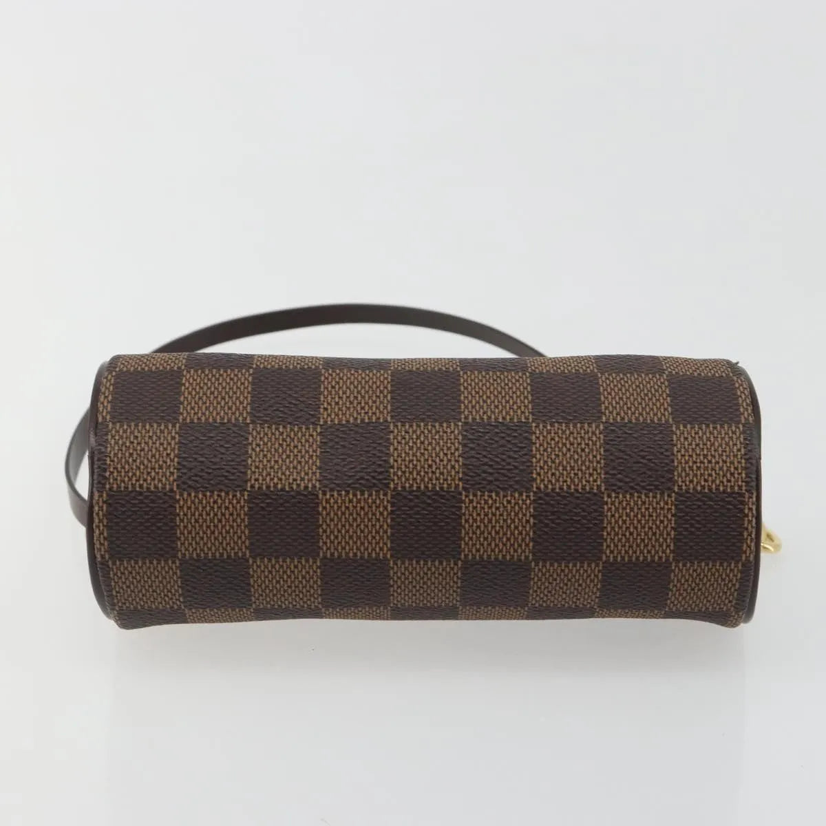 Louis Vuitton Papillon Pochette Damier Ebene, Brown, Canvas, Clutch