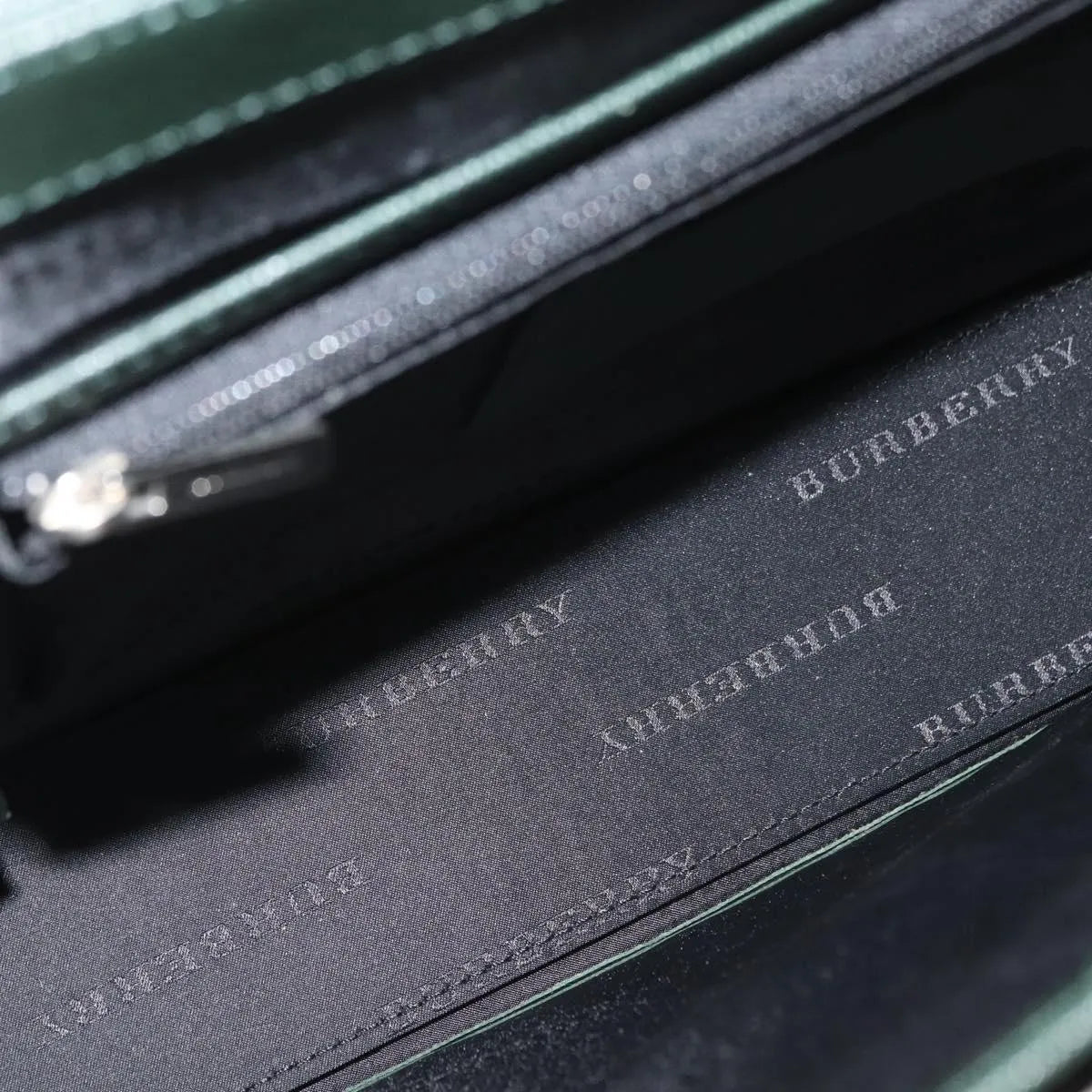 Burberry Briefcase Leather, Green, Leather, Briefcase