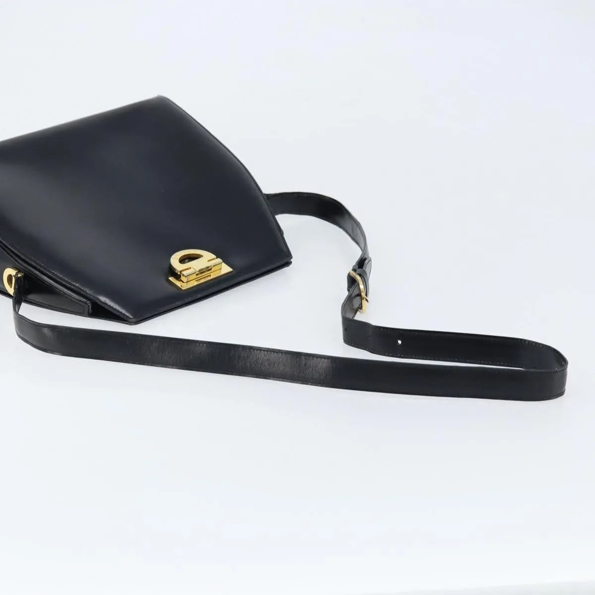 Celine Vintage Leather, Black, Leather, Shoulder Bag