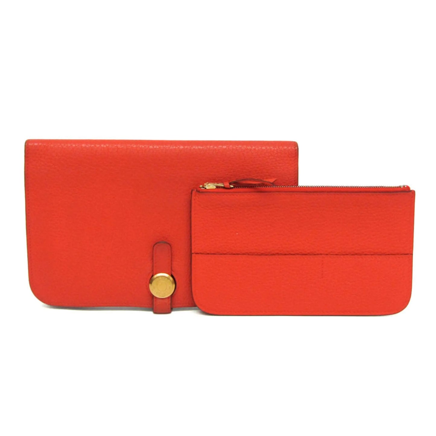 Hermes Dogon Duo Combined Leather, Red, Leather, Wallet