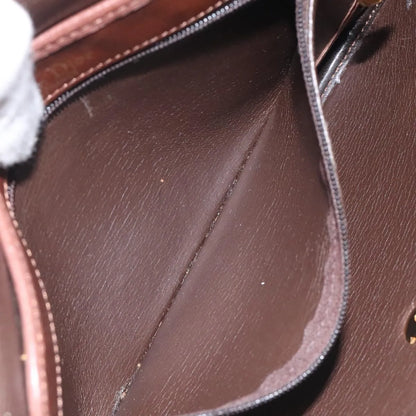 Christian Dior Vintage CD Flap Leather, Brown, Leather, Shoulder Bag