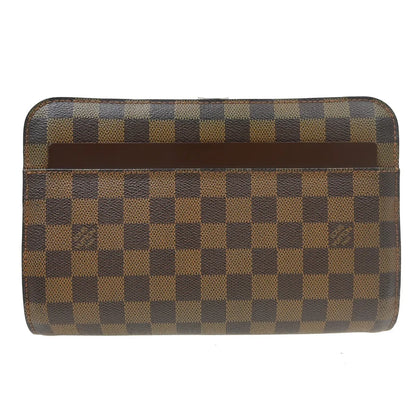 Louis Vuitton Pochette Saint Louis Damier, Brown, Canvas, Clutch