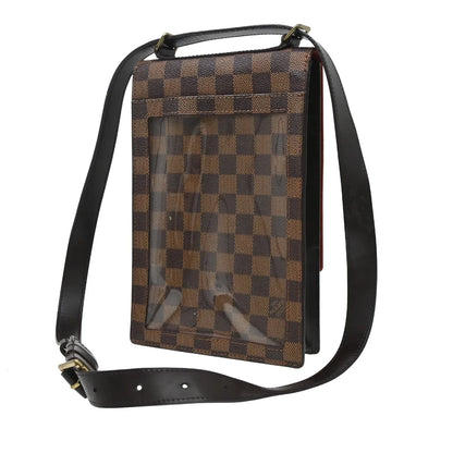 Louis Vuitton Portobello Messenger Damier, Brown, Canvas, Clutch
