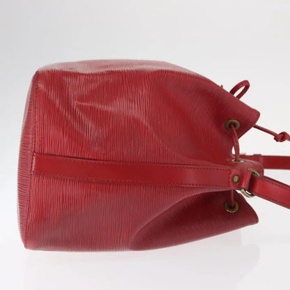 Louis Vuitton Petit Noe Epi Leather, Red, Leather, Shoulder Bag