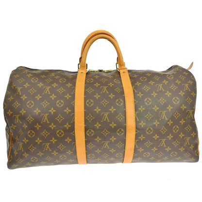 Louis Vuitton Keepall Monogram Canvas, Brown, Canvas, Travel Bag
