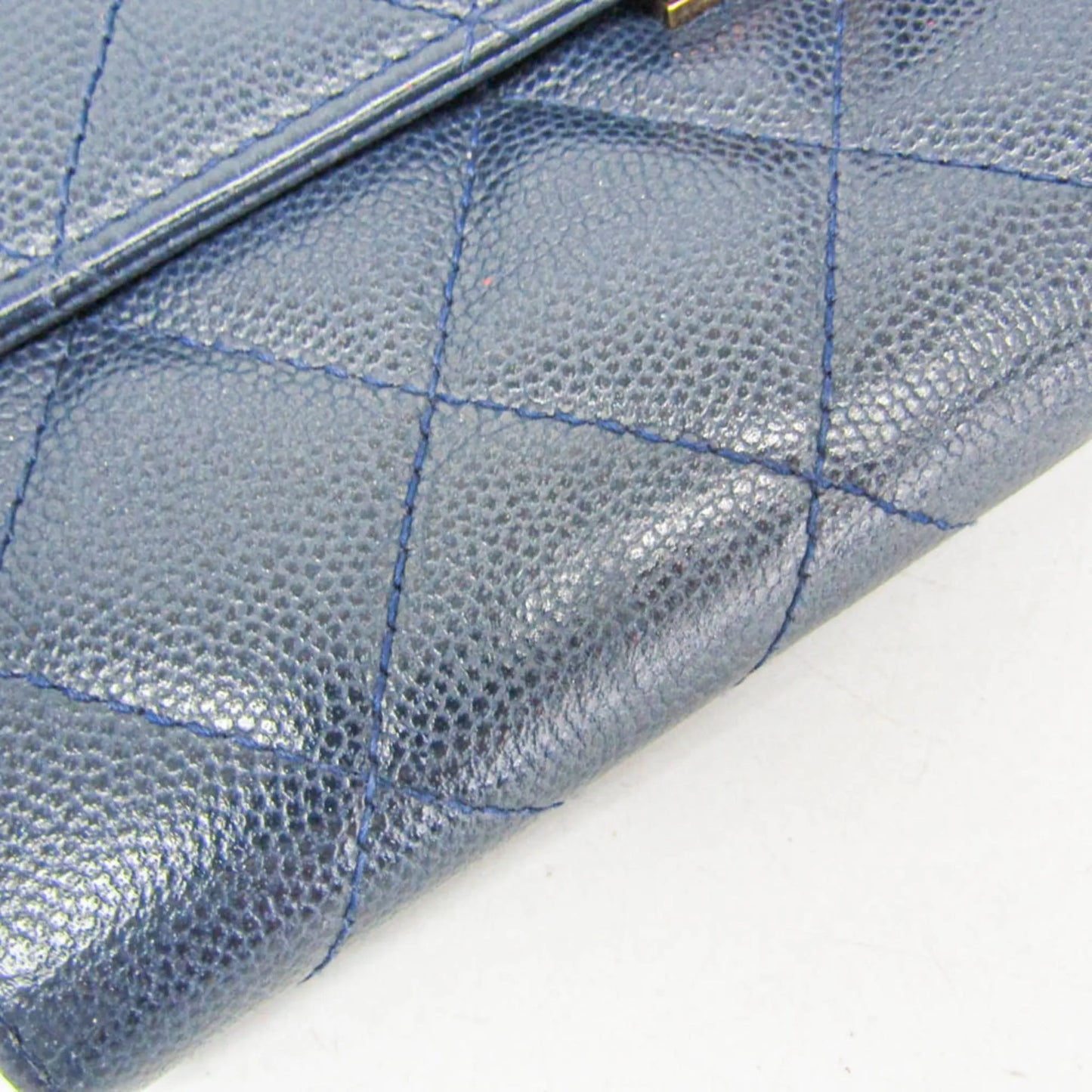 Chanel Matelasse Zippy CC, Navy, Calfskin, Wallet