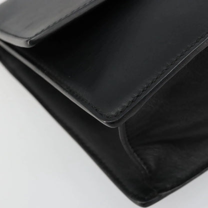 Versace Medusa Flap Chain Leather, Black, Leather, Shoulder Bag