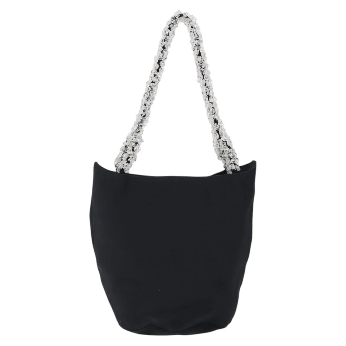 Bottega Veneta Vintage Nylon, Black, Nylon, Handbag