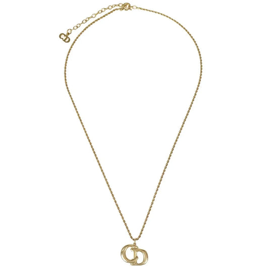Christian Dior CD Pendant Gold-plated, Gold, Gold Plated, Necklace